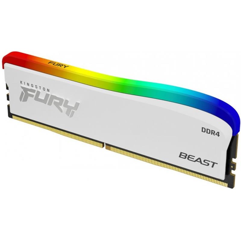 Модуль пам`ятi DDR4 16GB/3200 Kingston Fury Beast White RGB SE (KF432C16BWA/16)