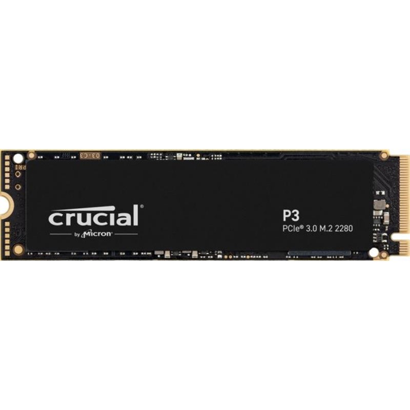 Накопичувач SSD  500GB Crucial P3 M.2 2280 NVMe PCIe 3.0 x4 TLC 3D NAND (CT500P3SSD8)