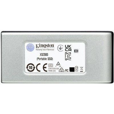 Накопичувач зовнішній SSD Portable USB  500GB Kingston XS2000 Silver (SXS2000/500G)