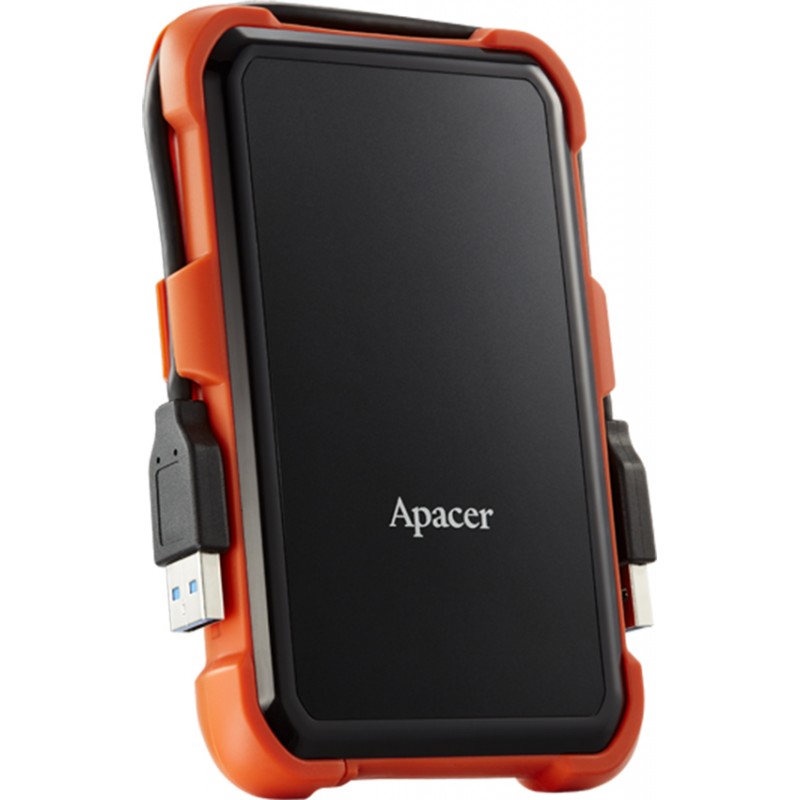 Зовнішній жорсткий диск 2.5" USB 2.0TB Apacer AC630 Black/Orange (AP2TBAC630T-1)