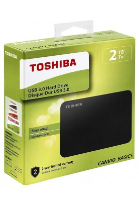 Зовнішній жорсткий диск 2.5" USB 2.0TB Toshiba Canvio Basics Black (HDTB420EK3AA)