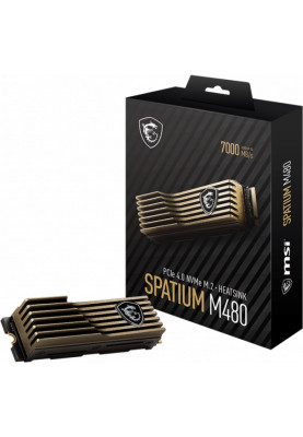 Накопичувач SSD 2TB MSI Spatium M480 HS M.2 2280 PCIe 4.0 x4 NVMe 3D NAND TLC (S78-440Q100-P83)