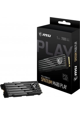 Накопичувач SSD 1TB MSI Spatium M480 Play M.2 2280 PCIe 4.0 x4 NVMe 3D NAND (S78-440L680-P83)