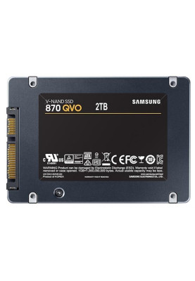 Накопичувач SSD 2ТB Samsung 870 QVO 2.5" SATAIII V-NAND MLC (MZ-77Q2T0BW)
