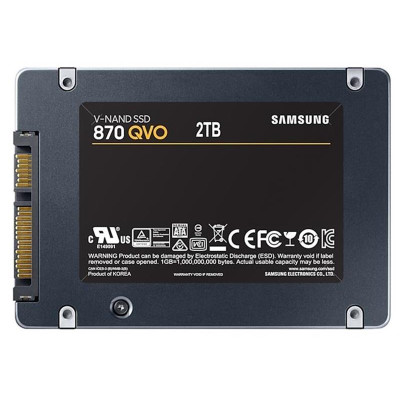 Накопичувач SSD 2ТB Samsung 870 QVO 2.5" SATAIII V-NAND MLC (MZ-77Q2T0BW)