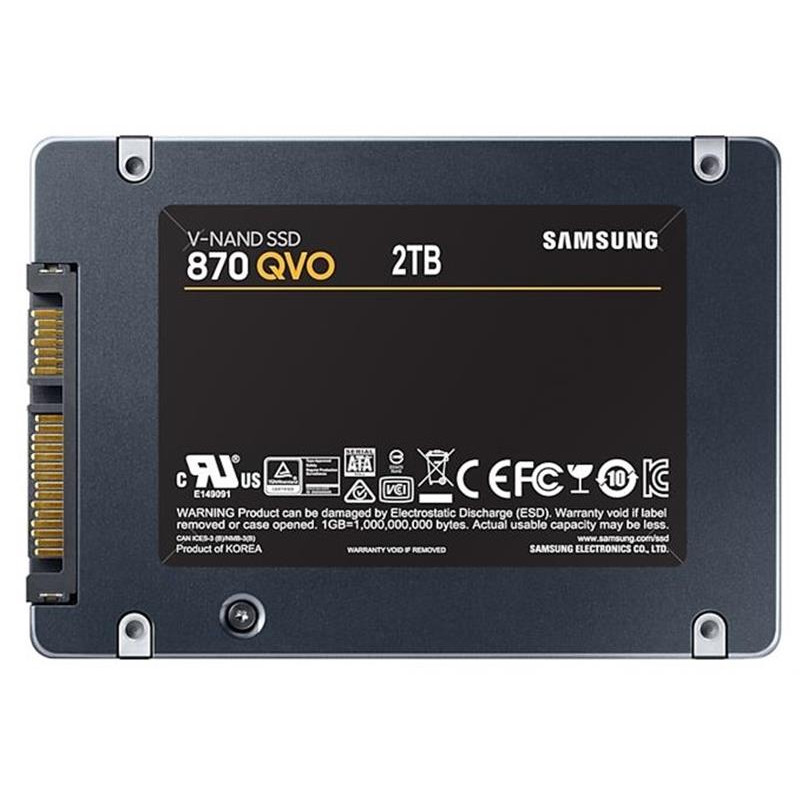 Накопичувач SSD 2ТB Samsung 870 QVO 2.5" SATAIII V-NAND MLC (MZ-77Q2T0BW)