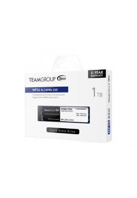 Накопичувач SSD 1TB Team MP34 M.2 2280 PCIe 3.0 x4 3D TLC (TM8FP4001T0C101)