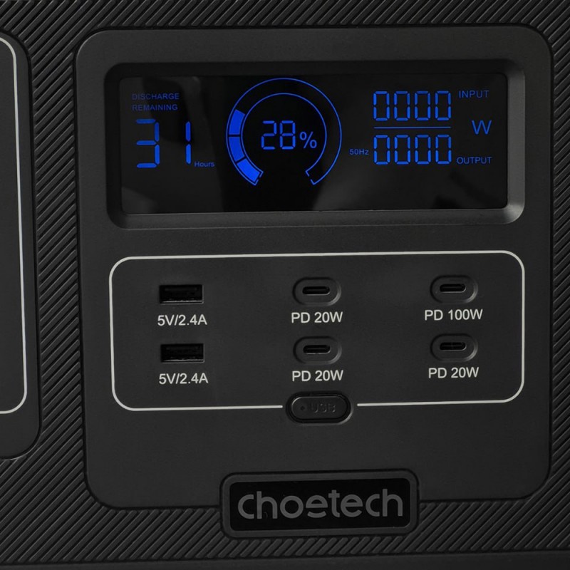 Зарядна станція Choetech 1200W (BS005-EU-BK)