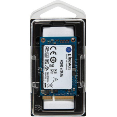 Накопичувач SSD  512GB Kingston KC600 mSATA SATAIII 3D TLC (SKC600MS/512G)