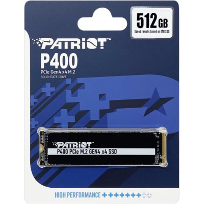 Накопичувач SSD  512GB Patriot P400 M.2 2280 PCIe NVMe 4.0 x4 TLC (P400P512GM28H)