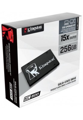 Накопичувач SSD  256GB Kingston KC600 2.5" SATAIII 3D TLC (SKC600B/256G) Bundle Box