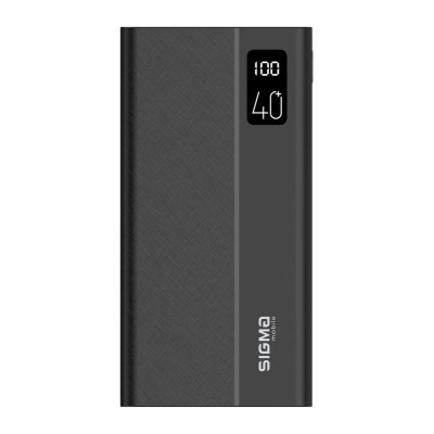 Універсальна мобільна батарея Sigma X-power SI40A3QL 40000mAh Black (4827798424117)