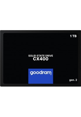 Накопичувач SSD 1ТB Goodram CX400 Gen.2 2.5" SATAIII 3D TLC (SSDPR-CX400-01T-G2)