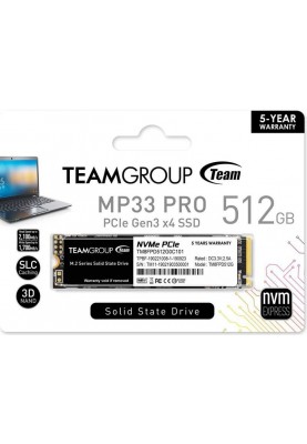 Накопичувач SSD  512GB Team MP33 Pro M.2 2280 PCIe 3.0 x4 3D TLC (TM8FPD512G0C101)