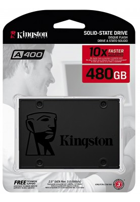 Накопичувач SSD  480GB Kingston SSDNow A400 2.5" SATAIII (SA400S37/480G)