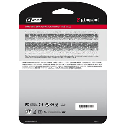 Накопичувач SSD  480GB Kingston SSDNow A400 2.5" SATAIII (SA400S37/480G)