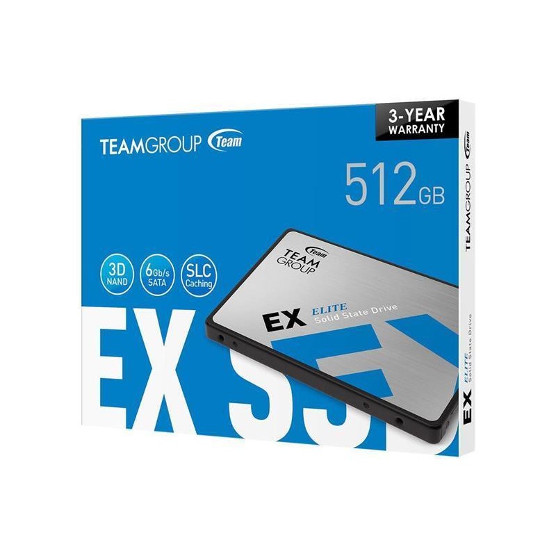 Накопичувач SSD  512GB Team EX2 2.5" SATAIII 3D TLC (T253E2512G0C101)