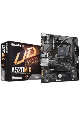 Материнська плата Gigabyte A520M K Socket AM4