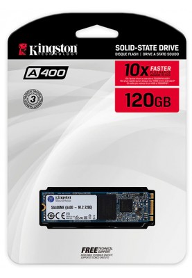 Накопичувач SSD  120GB M.2 SATA Kingston A400 M.2 2280 SATAIII TLC (SA400M8/120G)