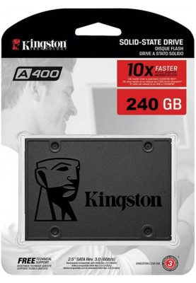 Накопичувач SSD  240GB Kingston SSDNow A400 2.5" SATAIII TLC (SA400S37/240G)