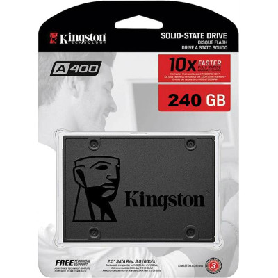 Накопичувач SSD  240GB Kingston SSDNow A400 2.5" SATAIII TLC (SA400S37/240G)