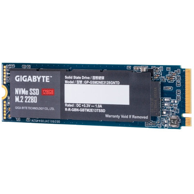 Накопичувач SSD  128GB Gigabyte M.2 PCIe NVMe 3.0 x4 NAND TLC (GP-GSM2NE3128GNTD)