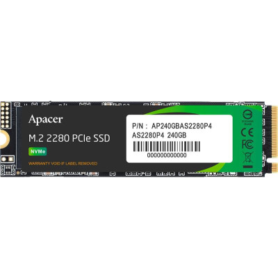 Накопичувач SSD  240GB Apacer AS2280P4 M.2 2280 PCIe 3.0 x4 3D TLC (AP240GAS2280P4-1)