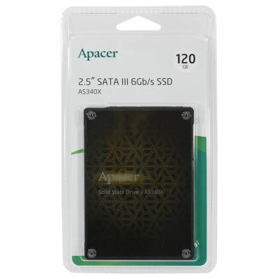 Накопичувач SSD  120GB Apacer AS340X 2.5" SATAIII TLC (AP120GAS340XC-1)
