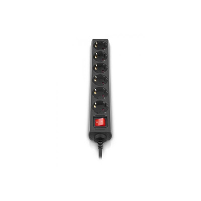 Фільтр живлення REAL-EL RS-6 Protect M 1.8м Black (EL122300032) Фільтр живлення REAL-EL RS-6 Protect M 1.8м Black (EL122300032)