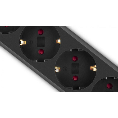 Фільтр живлення REAL-EL RS-6 Protect M 1.8м Black (EL122300032) Фільтр живлення REAL-EL RS-6 Protect M 1.8м Black (EL122300032)