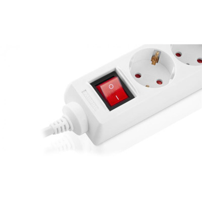 Фільтр живлення REAL-EL RS-6 Protect M 1.8м White (EL122300031) Фільтр живлення REAL-EL RS-6 Protect M 1.8м White (EL122300031)