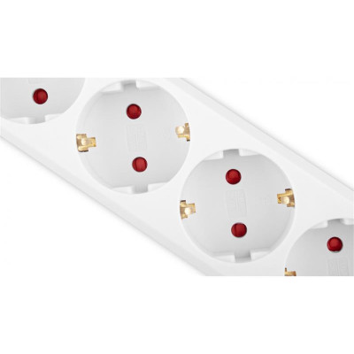 Фільтр живлення REAL-EL RS-6 Protect M 1.8м White (EL122300031) Фільтр живлення REAL-EL RS-6 Protect M 1.8м White (EL122300031)