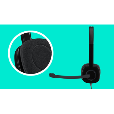 Гарнiтура Logitech H151 Stereo Black (981-000589)