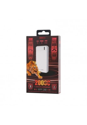 Універсальна мобільна батарея Remax RPP-288 Pure 20000mAh White (6954851241621)