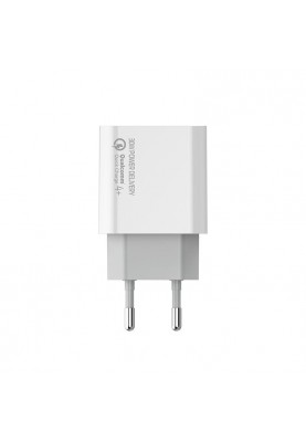 Мережевий зарядний пристрій ColorWay Power Delivery Port PPS (Type-C PD + USB QC3.0) (30W) White (CW-CHS037PD-WT)