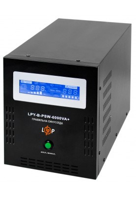 Джерело безперебійного живлення LogicPower LPY-B-PSW-6000VA+(4200Вт)10A/20A, з правильною синусоїдою 48V
