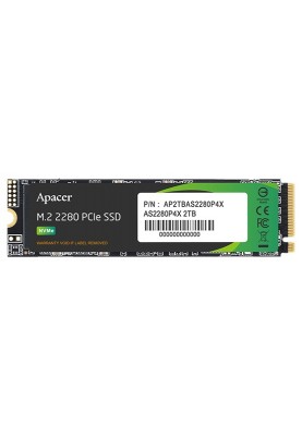 Накопичувач SSD 2TB Apacer AS2280P4X M.2 PCIe 3.0 3D TLC (AP2TBAS2280P4X-1)