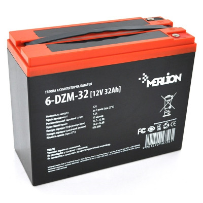 Акумуляторна батарея Merlion 12V 32AH (6-DZM-32/16726) AGM