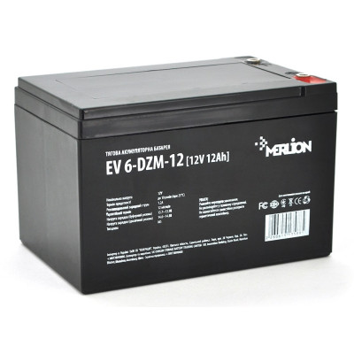 Акумуляторна батарея Merlion 12V 12AH (EV 6-DZM-12/13588) AGM