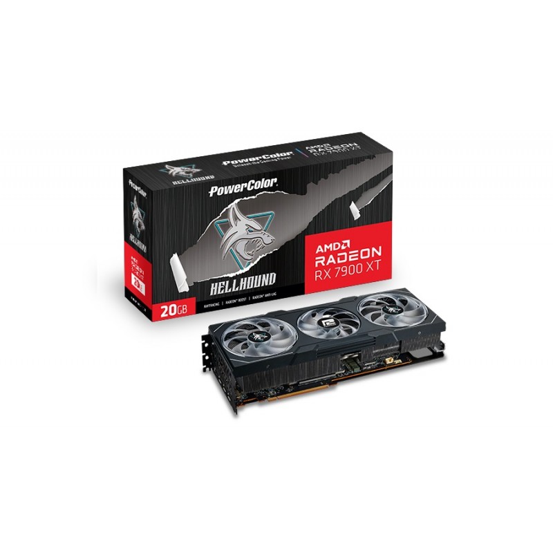 Відеокарта AMD Radeon RX 7900 XT 20GB GDDR6 Hellhound PowerColor (RX 7900 XT 20G-L/OC)