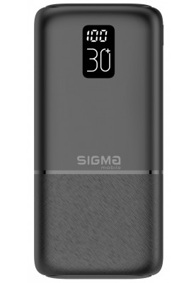 Універсальна мобільна батарея Sigma mobile X-Power SI30A3QL 30000mAh Black (4827798423912)