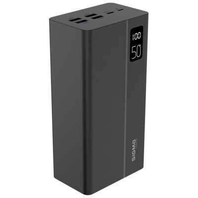 Універсальна мобільна батарея Sigma mobile X-Power SI50A3QL 50000mAh Black (4827798424018)