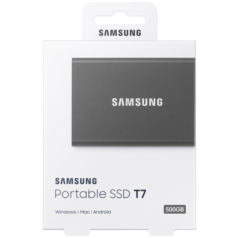 Накопичувач зовнішній SSD 2.5" USB  500GB Samsung T7 Titan Gray (MU-PC500T/WW)