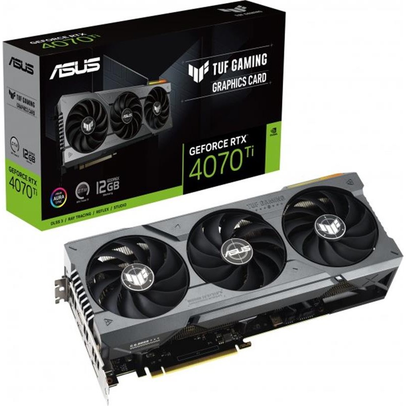 Відеокарта GF RTX 4070 Ti 12GB GDDR6X TUF Gaming Asus (TUF-RTX4070TI-12G-GAMING)