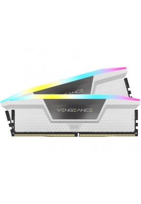 Модуль пам`ятi DDR5 2x16GB/6000 Corsair Vengeance RGB White (CMH32GX5M2B6000C40W)