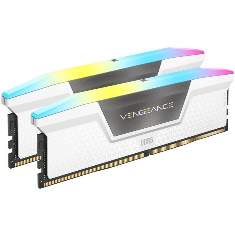 Модуль пам`ятi DDR5 2x16GB/6000 Corsair Vengeance RGB White (CMH32GX5M2E6000C36W)
