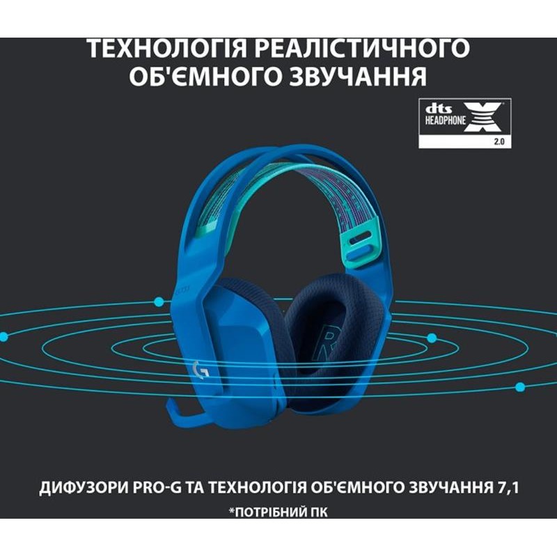 Гарнітура Logitech G733 Blue (981-000943)