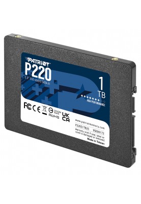 Накопичувач SSD 1TB Patriot P220 2.5" SATAIII TLC (P220S1TB25)