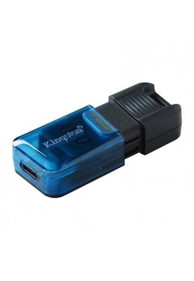 Флеш-накопичувач USB3.2 256GB Type-C Kingston DataTraveler 80 M Blue/Black (DT80M/256GB)