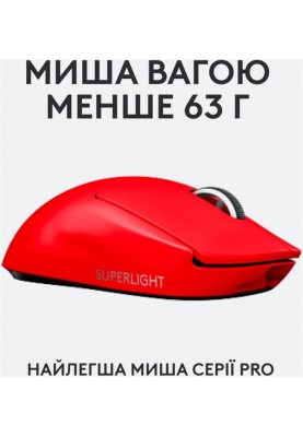 Миша Logitech Pro X Superlight Red (910-006784)
